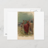 alte Krippe Postkarte (Vorne/Hinten)