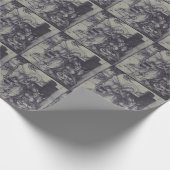 Alte Krippe-Szene og Jesus Christus Geschenkpapier (Ecke)