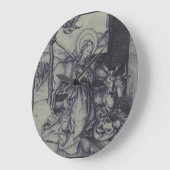 Alte Krippe-Szene og Jesus Christus Große Wanduhr (Winkel)