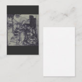 Alte Krippe-Szene og Jesus Christus Visitenkarte (Vorne/Hinten)