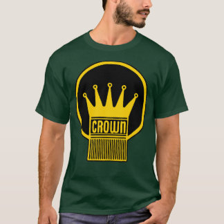 Alte Krone Schwarz und Gelb T-Shirt