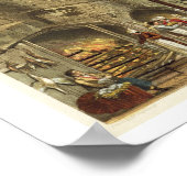 Alte Küche, Windsor Castle, graviert von Willi Poster (Ecke)