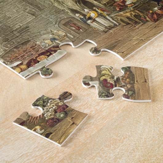 Alte Küche, Windsor Schloss, graviert von Willi Puzzle (Seite)