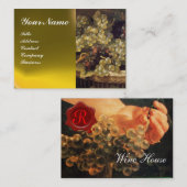 ALTE KUCHERN, ROT-WAX-SIEGEL VISITENKARTE (Vorne/Hinten)