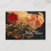 ALTE KUCHERN, ROT-WAX-SIEGEL VISITENKARTE (Rückseite)