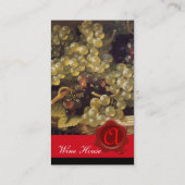 ALTE KUCHERN, ROT-WAX-SIEGEL VISITENKARTE (Rückseite)