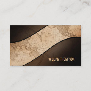 Alte Kugel-Karten-Visitenkarten Visitenkarte