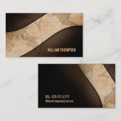 Alte Kugel-Karten-Visitenkarten Visitenkarte (Vorne/Hinten)