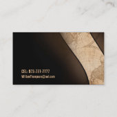 Alte Kugel-Karten-Visitenkarten Visitenkarte (Rückseite)