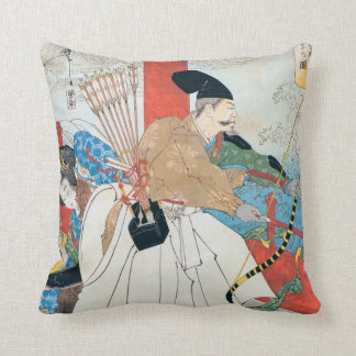 Alte Kunst Japaner-Bogenschützen Kissen