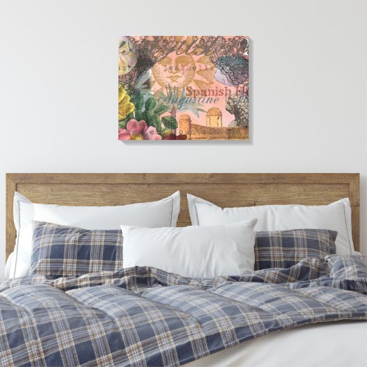 Alte Kunst Leinwanddruck (Insitu (Schlafzimmer))