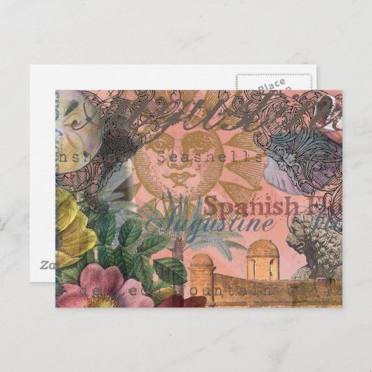 Alte Kunst Postkarte (Vorne/Hinten)