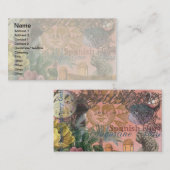 Alte Kunst Visitenkarte (Vorne/Hinten)