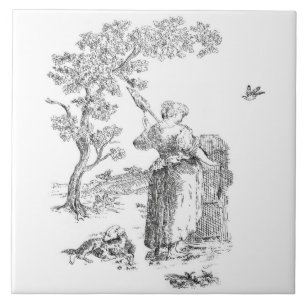 Alte Kunstwerke aus dem ländlichen Raum Fliese