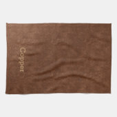 Alte Kupfer texturiert Minimal Geschirrtuch (Horizontal)