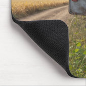 Alte Landbriefkasten mit Prunkwinden Mousepad (Ecke)