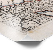 Alte Landkarte des Paradieses, Der Garten Eden Fotodruck (Ecke)