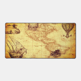 Alte Landkarte von Amerika Vintag Schreibtischunterlage