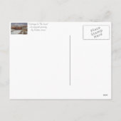 alte ländliche Hütten Schneeszene bei Weihnachten (Rückseite)