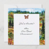 ALTE LANDSCHAFT LANDSCHAFT, gelb-weiß Einladung (Rückseite)