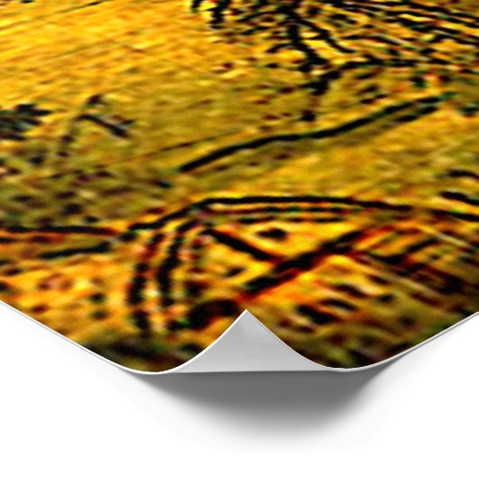 Alte Landschaft Poster (Ecke)