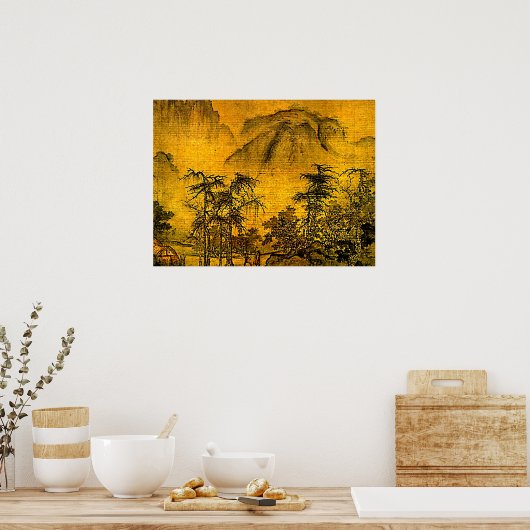 Alte Landschaft Poster (Küche)