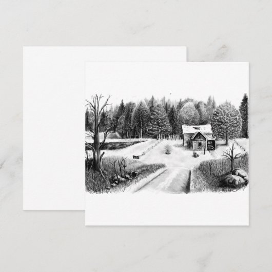 Alte Landstraße Danke Karte (Vorne/Hinten)