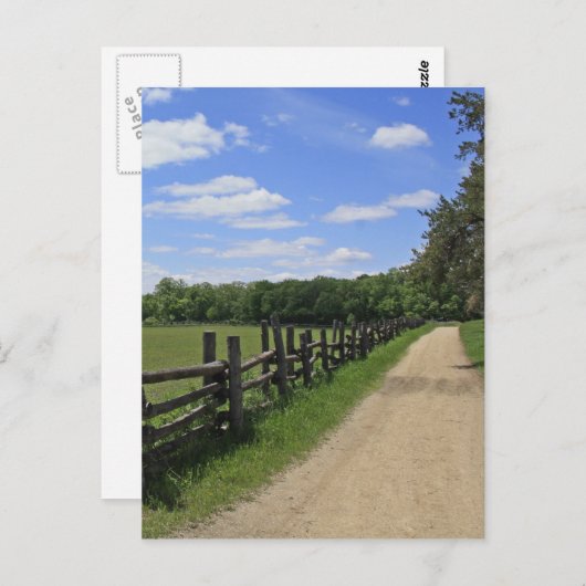 Alte Landstraße Postkarte (Vorne/Hinten)