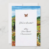 ALTE LANDWIRTSCHAFT, OLIVENBÄUME IN DER TUSKANISCH EINLADUNG (Rückseite)