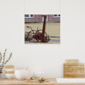 Alte landwirtschaftliche Ausrüstung Poster (Küche)