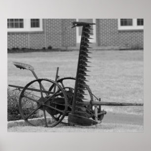 Alte landwirtschaftliche Ausrüstung Poster