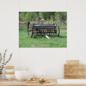 Alte landwirtschaftliche Ausrüstung Poster (Küche)