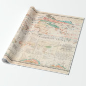 Alte Landwirtschaftliche Landkarte (1854) Geschenkpapier (Ungerollt)