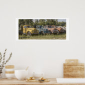 Alte Lastkraftwagen Poster (Küche)