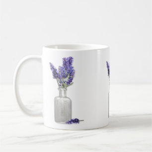 Alte Lavendel-Tasse in Flaschenform Kaffeetasse