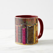 Alte Lederbücher-Tasse Tasse (VorderseiteRechts)