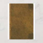 Alte Lederbuchseite Postkarte (Vorderseite)