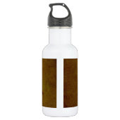 Alte Ledertextur Edelstahlflasche (Rückseite)