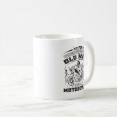 Alte Leidenschaft für Motorräder, Funny Kaffeetasse (VorderseiteRechts)