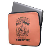 Alte Leidenschaft für Motorräder, Funny Laptopschutzhülle (Vorderseite Links)