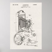 Alte Leinwand | Fotografisches Patent Poster (Vorne)