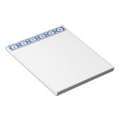 Alte lettische Schilder blau, rot, weiß Notizblock (angewinkelt)