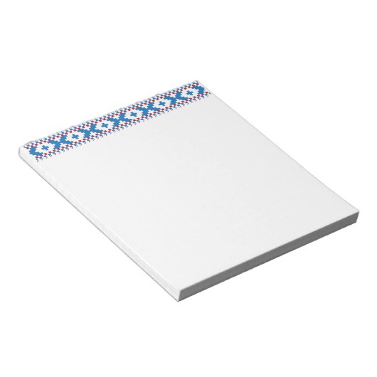 Alte lettische Schilder blau, rot, weiß Notizblock (angewinkelt)