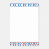 Alte lettische Schilder blau, rot, weiß Post-it Klebezettel (Vorderseite)