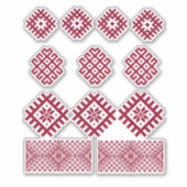 Alte lettische Symbole Jumis Morning Star Aufkleber (Vorderseite)