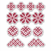 Alte lettische Symbole Sun Moon Star Jumis Aufkleber (Vorderseite)