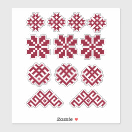 Alte lettische Symbole Sun Moon Star Jumis Aufkleber