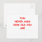 alte Leute Postkarte (Vorne/Hinten)