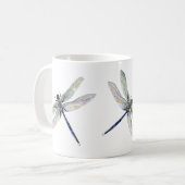 Alte Libellen-Schalen-Tasse Kaffeetasse (Vorderseite Links)