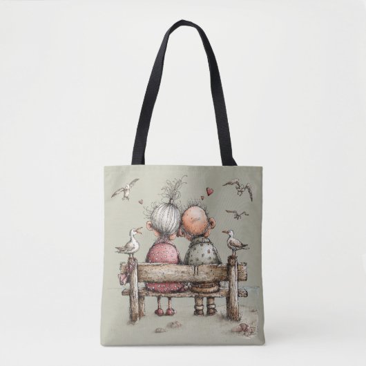 Alte Liebe am Meer. Tasche (Vorderseite)